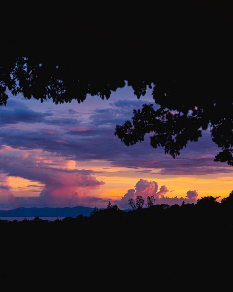 Costa Rica coast sunset